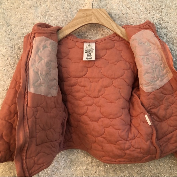 Disney Minnie Mickey Quilted Hoodie sz 5/6 - Picture 5 of 7